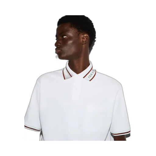 Cotton piquet polo shirt with Web