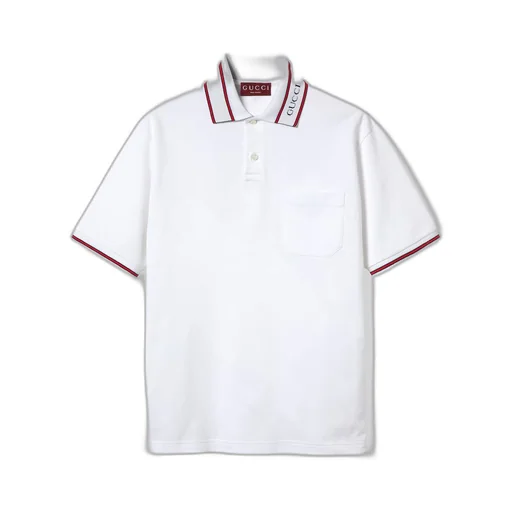 Cotton piquet polo shirt with Web