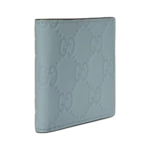 GG rubber-effect bi-fold wallet