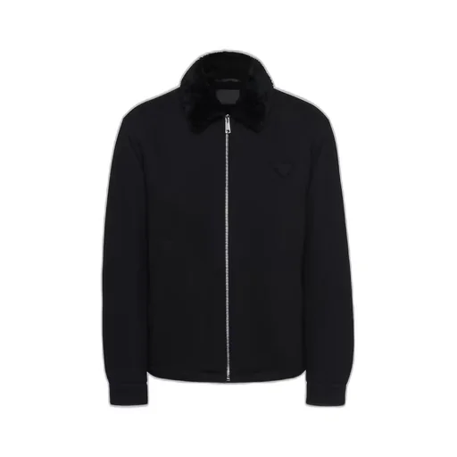 Wool blend blouson jacket