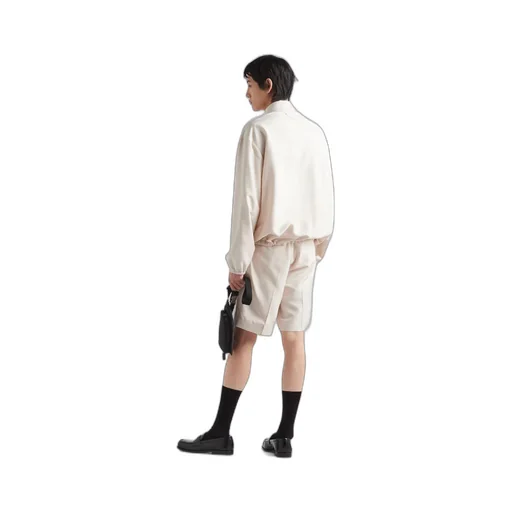 Silk blouson jacket