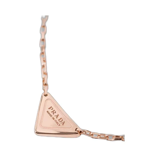 Eternal Gold necklace in pink gold with nano triangle pendant