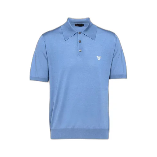 Superfine wool polo shirt