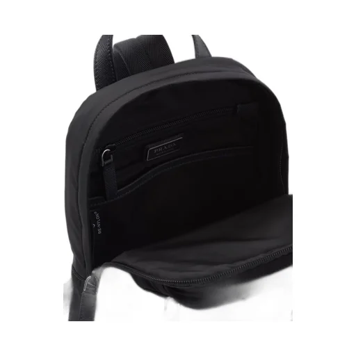 Re-Nylon and Saffiano leather backpack