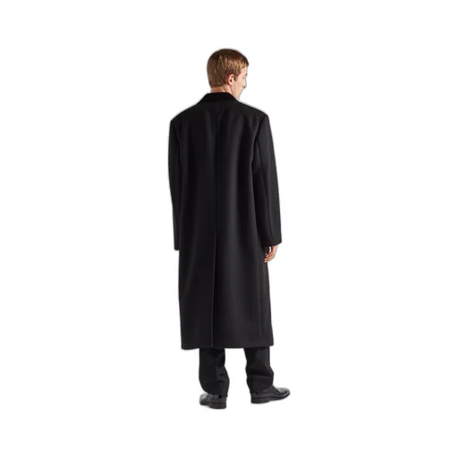 Double-breasted cashmere coat