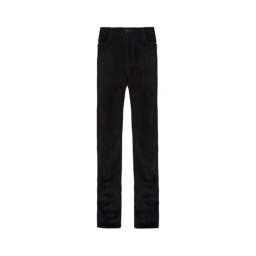Velvet denim jeans