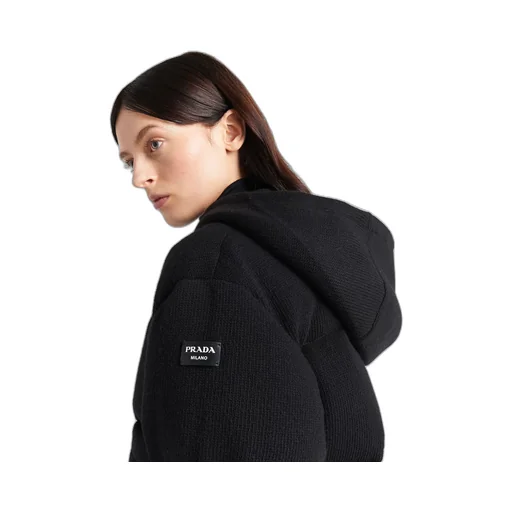 Wool and cashmere down jacket