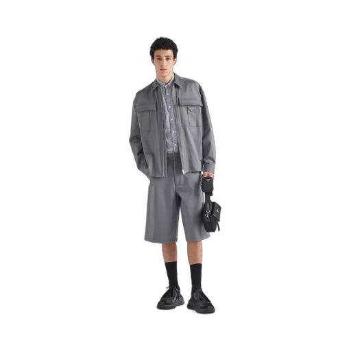 Stretch cotton Bermudas