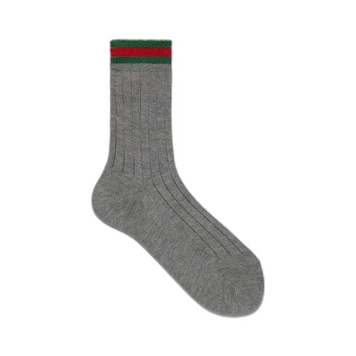Children's Web rib stitch cotton socks