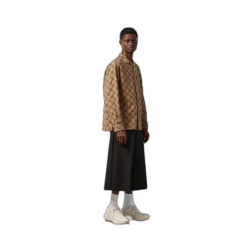 Maxi GG canvas shirt