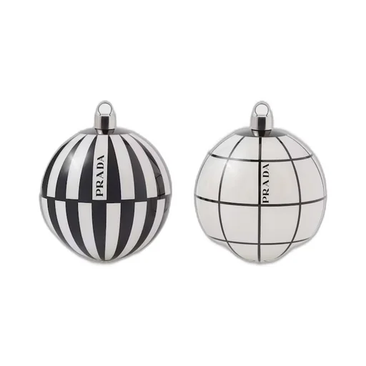 Glass Christmas ornament set
