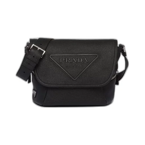Leather bag with shoulder strap