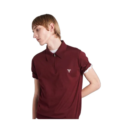 Superfine wool polo shirt