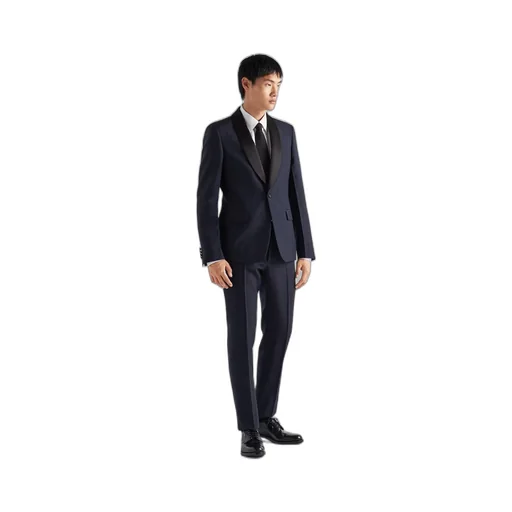Single-breasted wool and mohair tuxedo