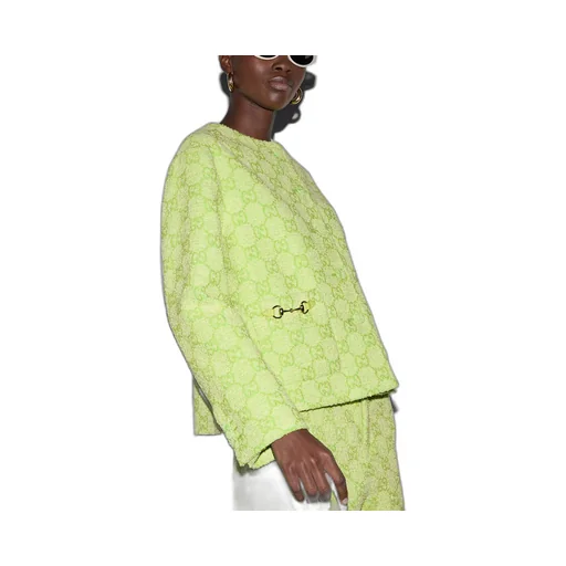GG bouclé cotton jacket with Horsebit