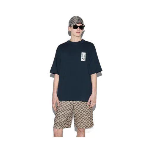 Cotton jersey T-shirt with Gucci print