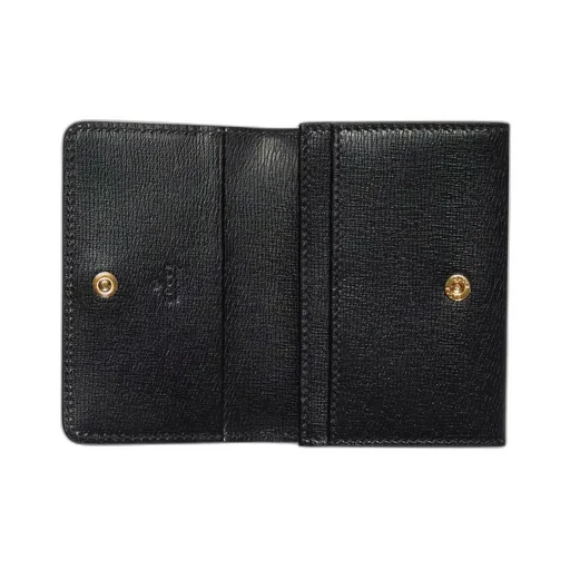 Card case with Gucci script