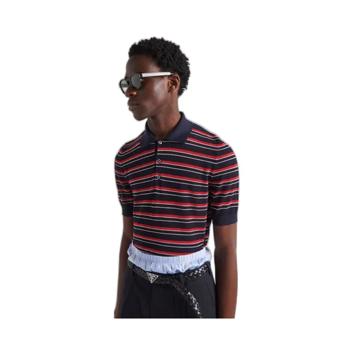 Silk polo shirt