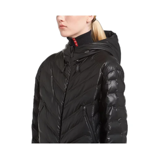 Light Re-Nylon hooded puffer jacket