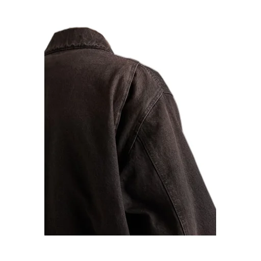 Padded denim blouson jacket