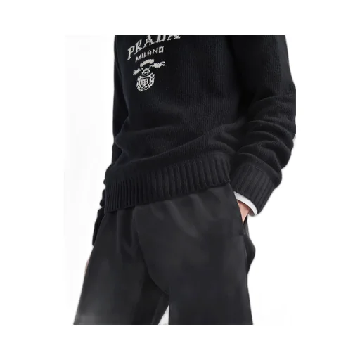 Wool and cashmere crew-neck sweater