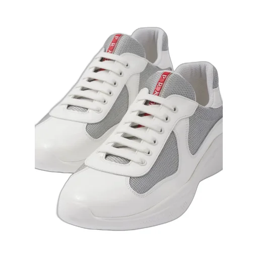 Patent leather and technical fabric Prada America's Cup sneakers