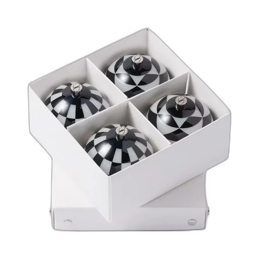 Glass Christmas ornament set