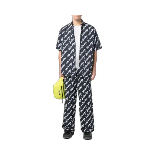 Allover Scribble Short Sleeve Shirt