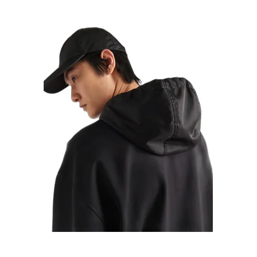 Cotton fleece cardigan hoodie
