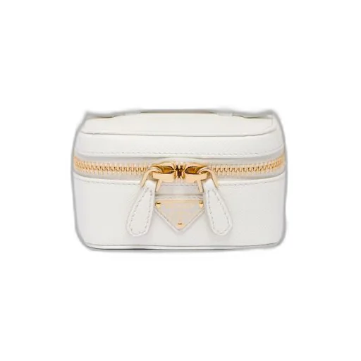 Saffiano leather jewelry beauty case