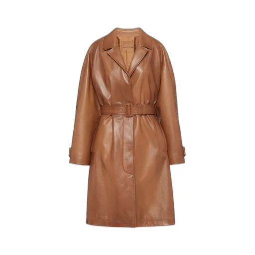 Nappa leather coat