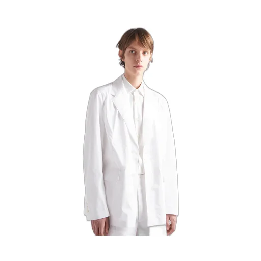 Single-breasted cotton jacket