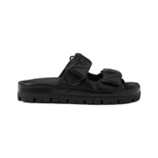 Padded nappa leather sandals