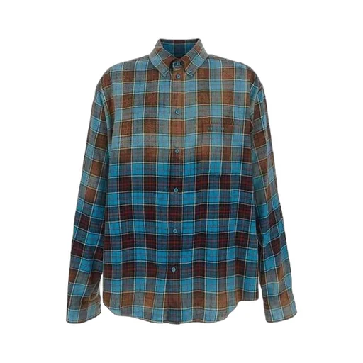 Check Flannel Oversized Long Sleeve Shirt