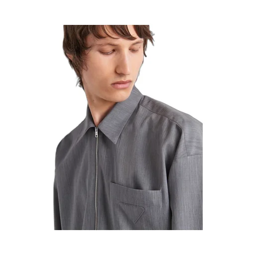 Wool and mohair shirt