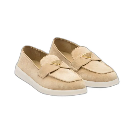Suede leather loafers