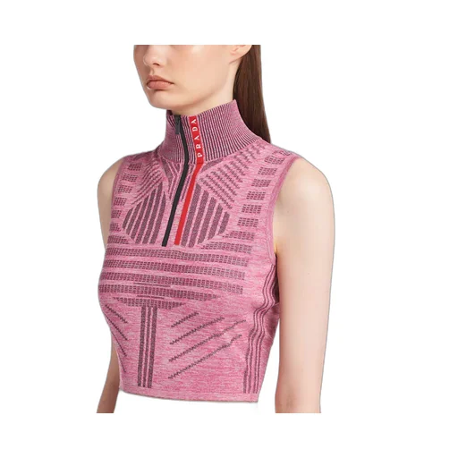Tec Rec piqué Re-Nylon sleeveless top