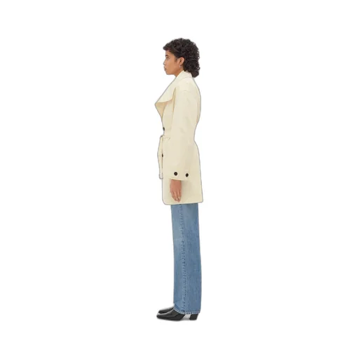 Light Cotton Twill Trench Coat