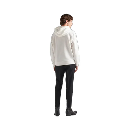Technical cotton hoodie