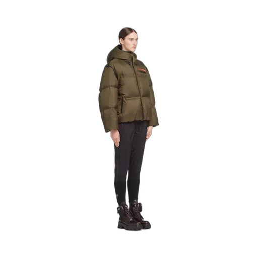 Oversized technical Re-Nylon down jacket