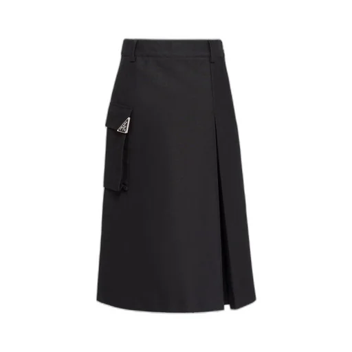 Technical canvas skirt