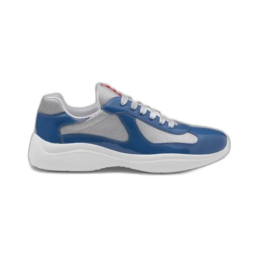 Patent leather and technical fabric Prada America's Cup sneakers