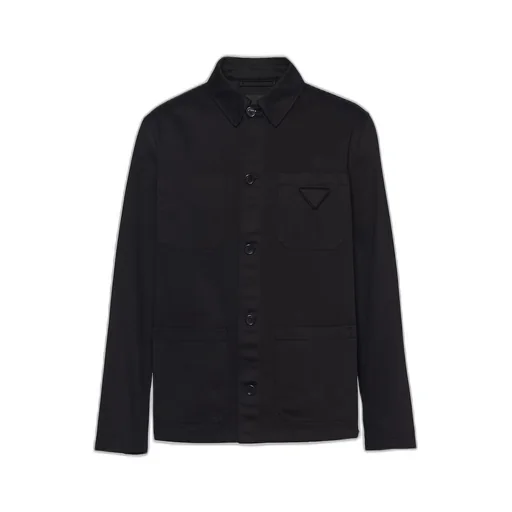 Single-breasted cotton jacket