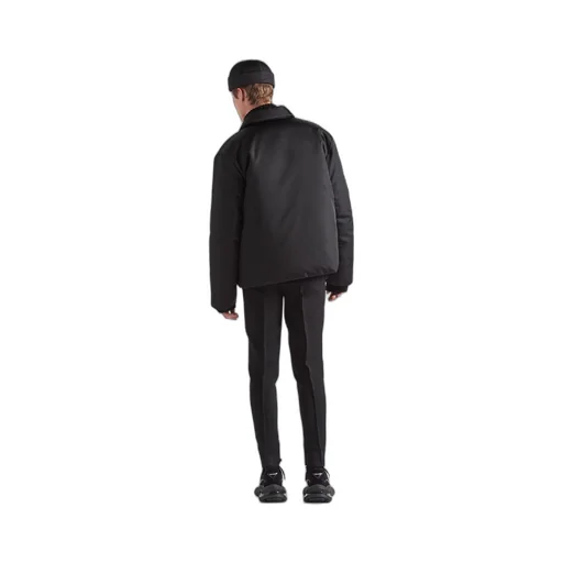 Cropped Re-Nylon down jacket