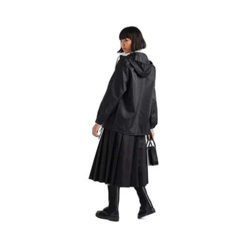 Re-Nylon hooded blouson jacket