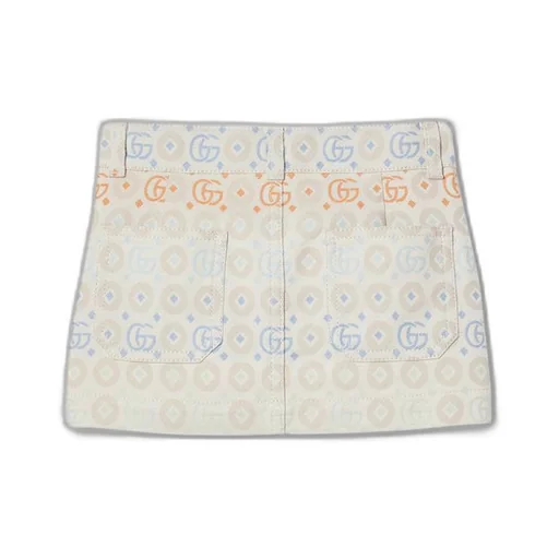 Children's Double G cotton skirt