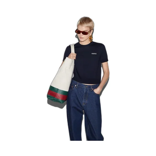 Canvas tote bag with embossed detail