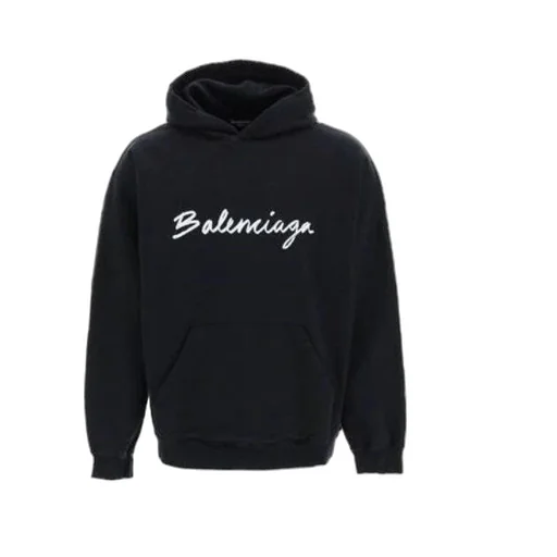 Script Logo Oversized Popover Hoodie