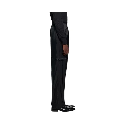 Zip-Up Nylon Track Pant