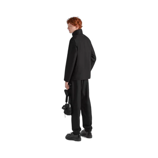 Technical fabric blouson jacket
